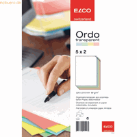 ELCO 10 Sichthüllen farbsortiert glatt 73696.00