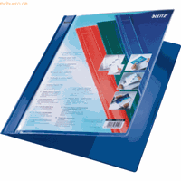 Leitz Schnellhefter Exquisit 4193 A4+ überbreit blau PVC Kunststoff kaufmännische Heftung mit Tasche bis 230 Blatt
