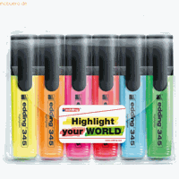 eddingÂ 345 highlighter set van 6 assorti