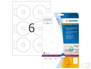 Herma Etiketten für Mini CD weiss Ø 78mm 8619