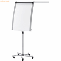 FRANKEN Flipchart EuroLine Mobil 70x103cm silber auf Rollen