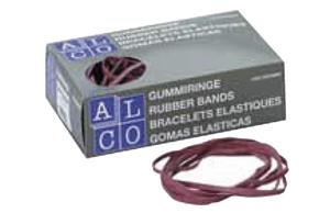 Alco Elastieken 200x6mm 500 gram in doos rood