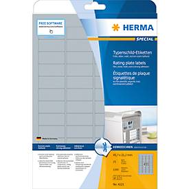 Herma 4221 4221 ( 45.7 x 21.2 mm ),Zilver, 1200 stuk(s), Permanent