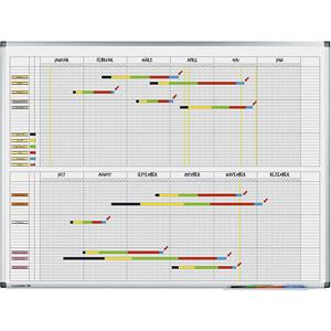 Legamaster PREMIUM jaarplanner in halfjaarformaat 90 x 120 cm