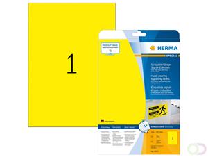 Herma Etiketten Folie A4 210x297 gelb gelb 210x297mm 25 St