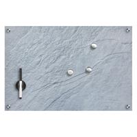 Zeller Glas-Magnettafel 60,0 x 40,0 cm Schiefer grau