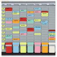 Franken Steckkartentafel OfficePlaner 7 Bahnen 20 Felder PV1020
