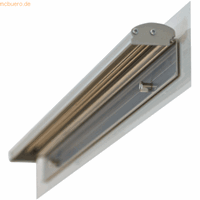 FRANKEN Flipchart Blockhalter 70 x 5,5cm grau