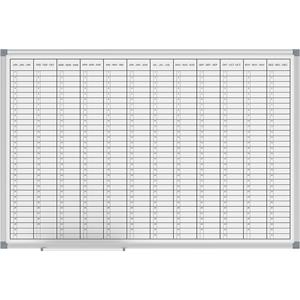 maul 6466384 Jaarplantafel Grijs Staal 900 mm x 600 mm