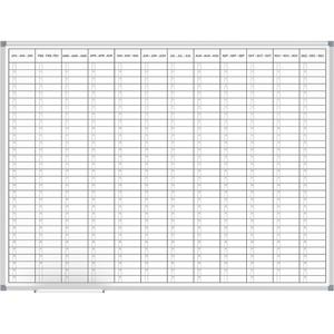 Maul 6466584 Jaarplantafel Grijs Staal 1200 mm x 900 mm