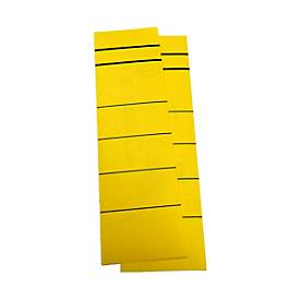 Rugetiket, rugbreedte 60 mm, zelfklevend, 10 stuks, geel