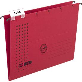 ELBA chic ULTIMATE hangmappen, voor formaten tot A4, open aan zijkant, rood