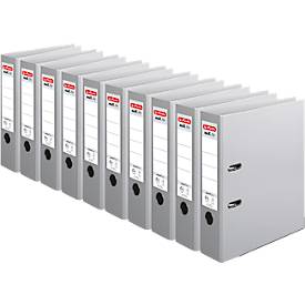 herlitz ordner maX.file protect plus, A4, rugbreedte 80 mm, 10 stuks, grijs
