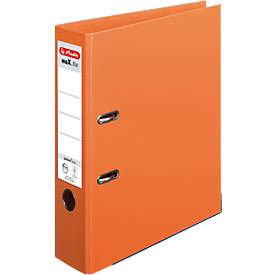 herlitz ordner maX.file protect plus, A4, rugbreedte 80 mm, 10 stuks, oranje