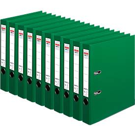 herlitz ordner maX.file protect plus, A4, rugbreedte 50 mm, 10 stuks, groen