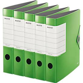 LEITZ kwaliteitsordner SOLID, A4, rugbreedte 62 mm, 5 stuks, lichtgroen