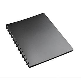 Presentatiemap FolderSys, A4, 20 hoesjes, 12 ringen, T-gestanst, met vak vooraan