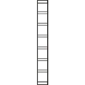 kerkmann Endseite Progress 2000 - H 260 x T 40 cm - Schwarz