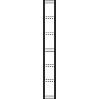 Insteekstelling Stora 100, Staand frame voor 6 legborden, aluminium zilver