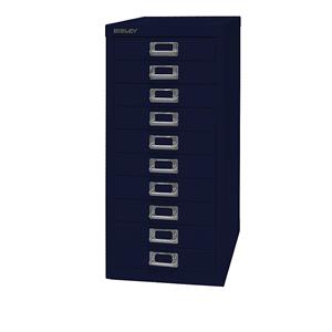 BISLEY MultiDrawer™ 29 serie, A4, 10 laden, oxfordblauw