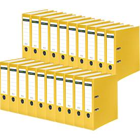 Schäfer Shop Select  ordner, A4, rugbreedte 80 mm, 20 stuks, geel