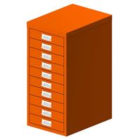 bisley Schubladenschrank Multidrawer L2910 - Orange