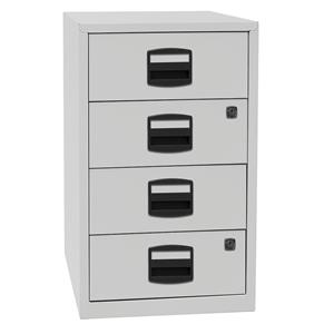 bisley Schubladenschrank PFA4S - Lichtgrau