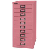 BISLEY MultiDrawer™ 29 serie, A4, 10 laden, roze