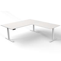 kerkmann Steh-Sitz-Eckschreibtisch Move 3 200 x 220 cm - Weiss
