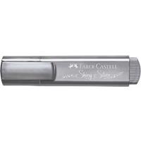 Faber-Castell Highlighter TL 46 Metaal, 3 lijndiktes: 1/2/5 mm, inkt op waterbasis, 10 stuks, zilver