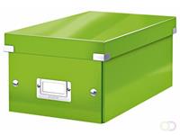 LEITZ DVD-Archivbox Click + Store, bis max. 44 DVDs, Karton, Etikettenhalter