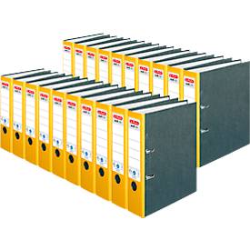 herlitz ordner maX.file nature, A4, rugbreedte 80 mm, 20 stuks, geel