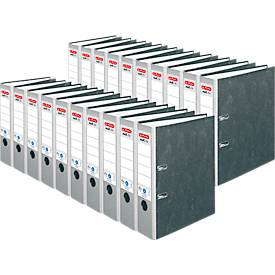 herlitz ordner maX.file nature, A4, rugbreedte 80 mm, 20 stuks, grijs