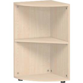 PALENQUE hoek boekenkast, 2 OH, B 400 x D 400 x H 752 mm, ahorndecor