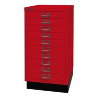 bisley Schubladenschrank Multidrawer L29A310S - Kardinalrot