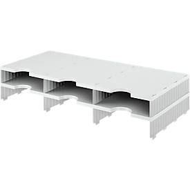 styro sorteerstation styrodoc Standaard, C4, polystyreen, aanbouweenheid, grijs/grijs