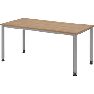 hammerbacher Schreibtisch H 160 x 80 - Nussbaum/Silbergrau