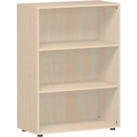 ALICANTE boekenkast, 3 OH, 2 legborden, B 800 x D 400 x H 1104 mm, ahorndecor