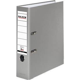 Falken PP color ordner, A4, rugbreedte 80 mm, 20 stuks, grijs