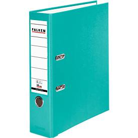 Falken PP color ordner, A4, rugbreedte 80 mm, 20 stuks, turquoise