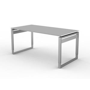 Kerkmann Bureau Workspace 160cm licht grijs hoogte verstelbaar