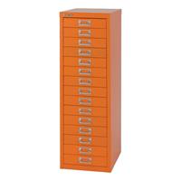 BISLEY MultiDrawer™ 39 serie, A4, 15 laden, oranje