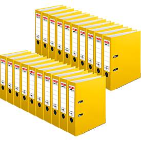 herlitz ordner maX.file protect, A4, rugbreedte 80 mm, 20 stuks, geel