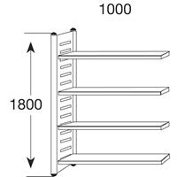 kerkmann Regalfeld M2 - 100 x 180 x 50 cm