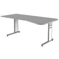 kerkmann Schreibtisch 195 x 100 Form 4 - Graphit