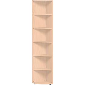 geramoebel Eckabschlussregal 6 OH - Flex - Buche
