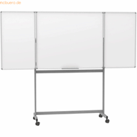 MAUL Verrijdbaar, inklapbaar bord MAULstandard, magneethoudend, bord-b x h = 1200 x 1000 mm