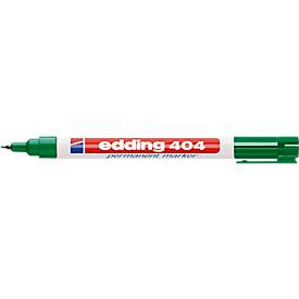 Markers edding 404, met fijne punt, groen, 10 stuks