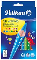 pelikan Dreikant-Buntstifte SILVERINO dick, 6er Kartonetui