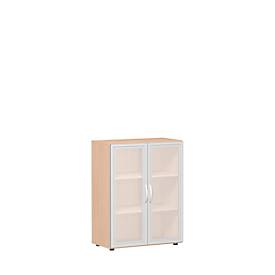 geramoebel Aktenschrank Glas 3 OH - Flex - Buche